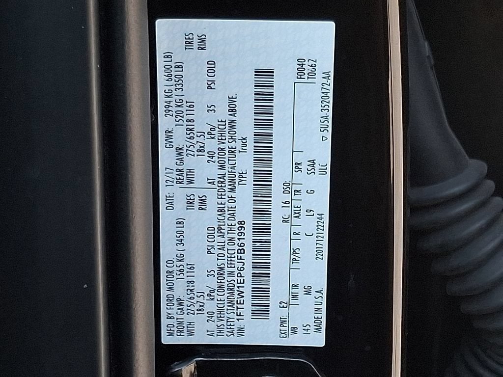 2018 Ford F-150 XLT