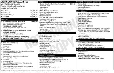 2023 GMC Yukon XL AT4
