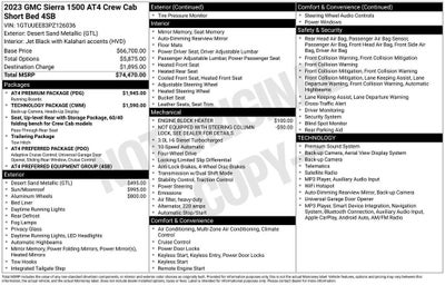 2023 GMC Sierra 1500 AT4
