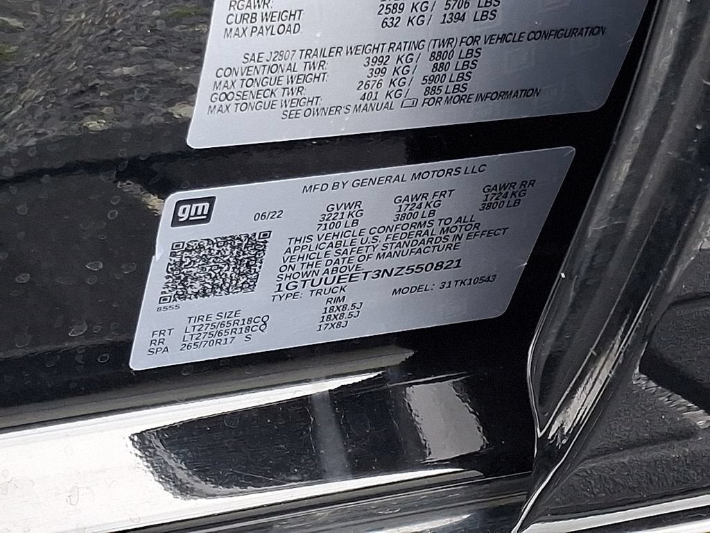2022 GMC Sierra 1500 AT4