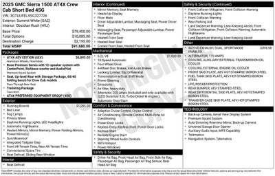 2025 GMC Sierra 1500 AT4X