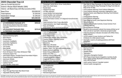 2025 Chevrolet Trax LS
