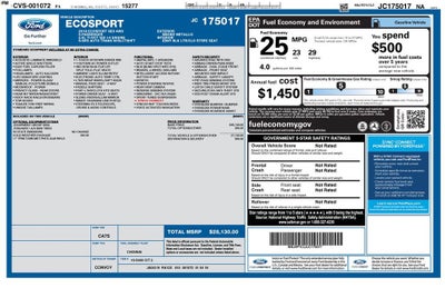 2018 Ford EcoSport SES