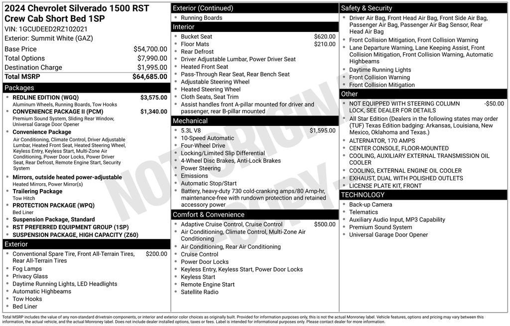 2024 Chevrolet Silverado 1500 RST