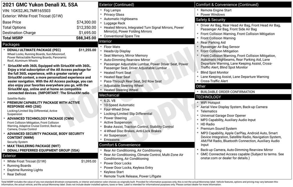 2021 GMC Yukon XL Denali