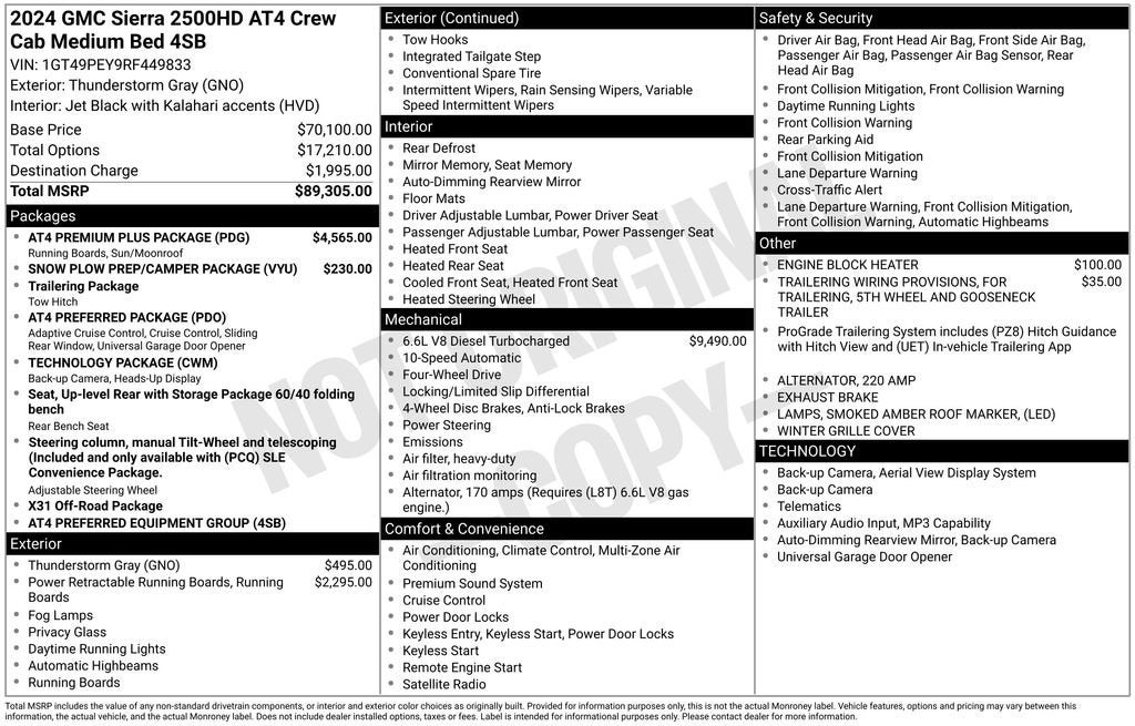 2024 GMC Sierra 2500 HD AT4