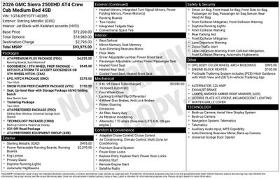 2026 GMC Sierra 2500 HD AT4