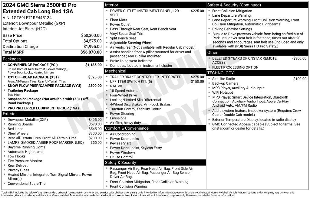 2024 GMC Sierra 2500 HD Pro