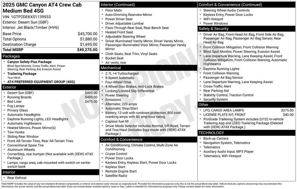 2025 GMC Canyon AT4