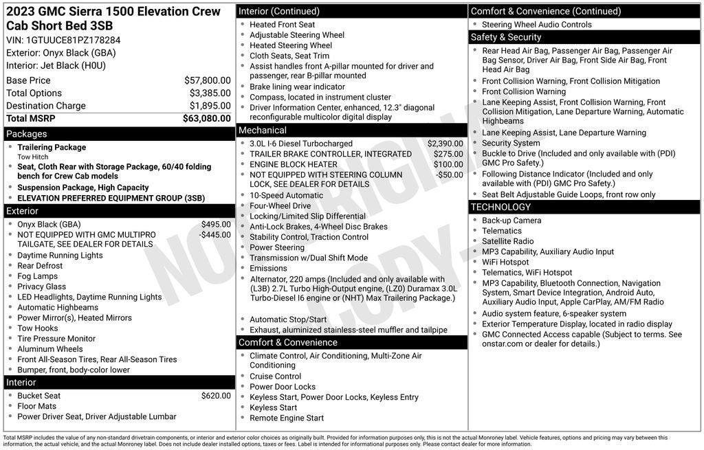 2023 GMC Sierra 1500 Elevation
