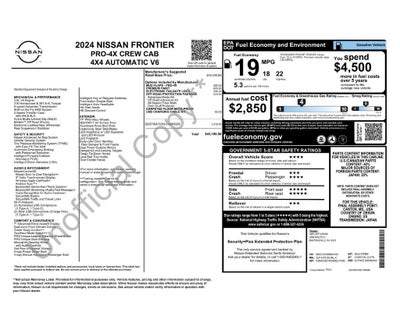 2024 Nissan Frontier Crew Cab PRO-4X 4x4