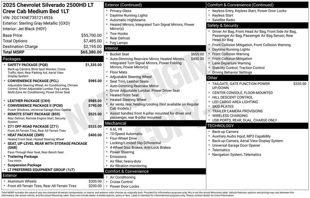 2025 Chevrolet Silverado 2500 HD LT