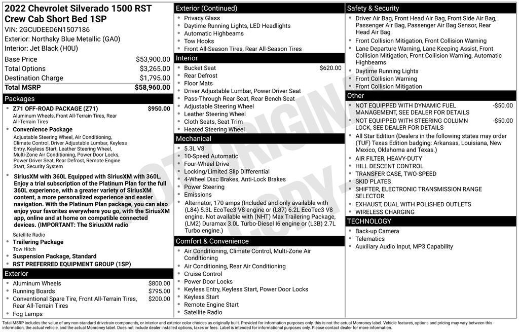 2022 Chevrolet Silverado 1500 RST