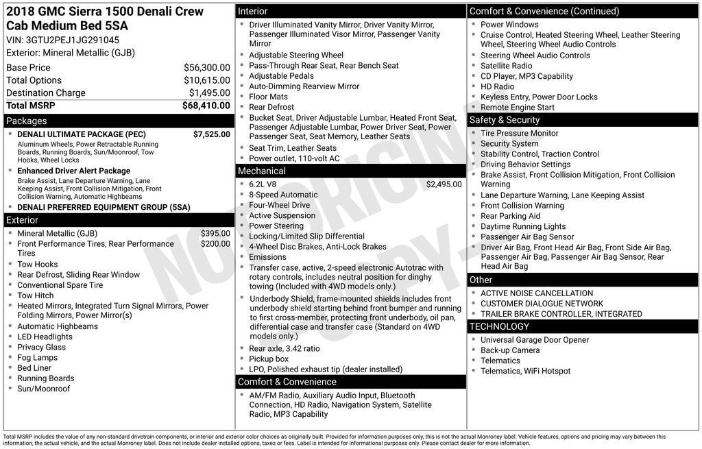 2018 GMC Sierra 1500 Denali