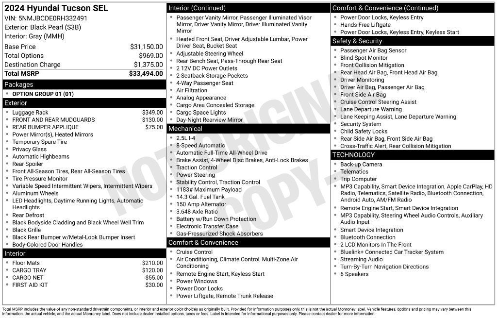 2024 Hyundai Tucson SEL