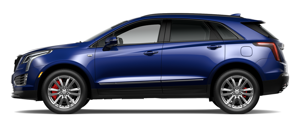 Profile View of a Blue 2026 XT5 in the Sport Trim