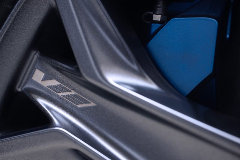 Close-up of the 2026 OPTIQ-V Brembo Performance Front Brakes | Star Cadillac in Quakertown PA