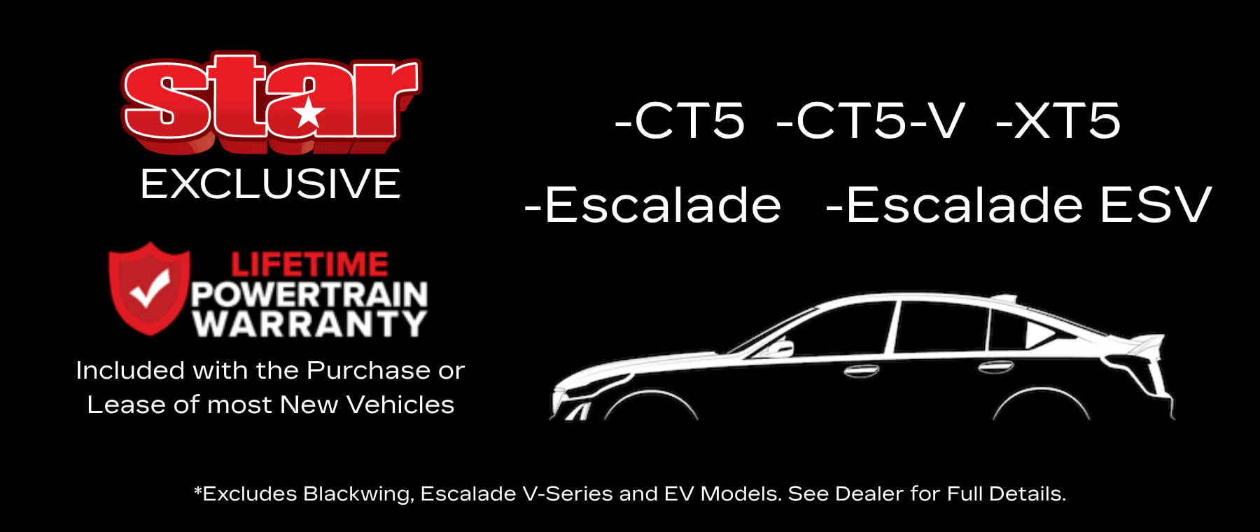 Lifetime Powertrain Warranty at Star Cadillac in Quakertown PA